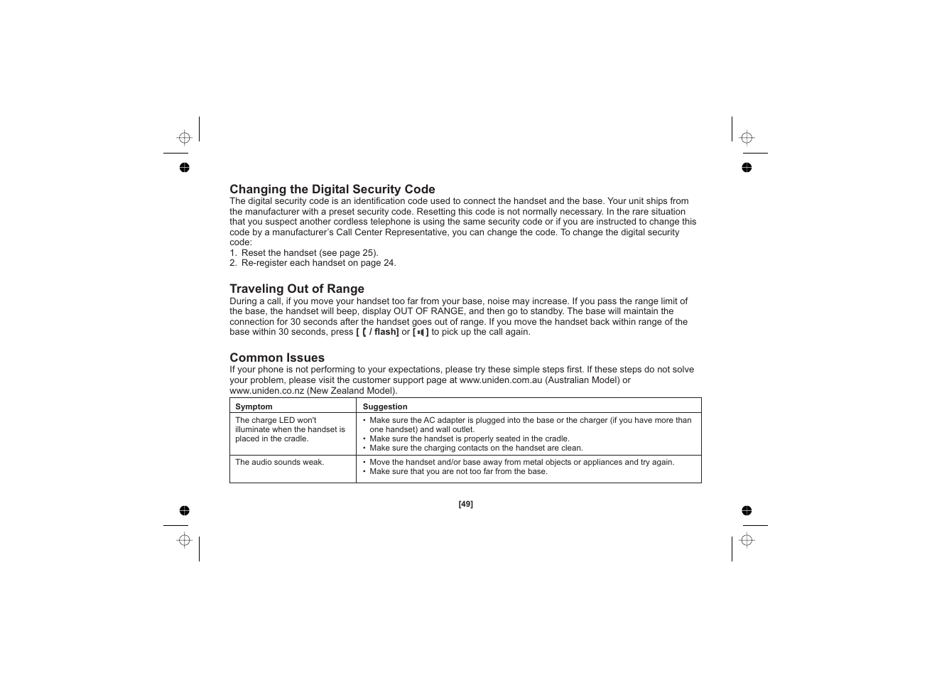 Uniden DSS3450 User Manual | Page 49 / 56