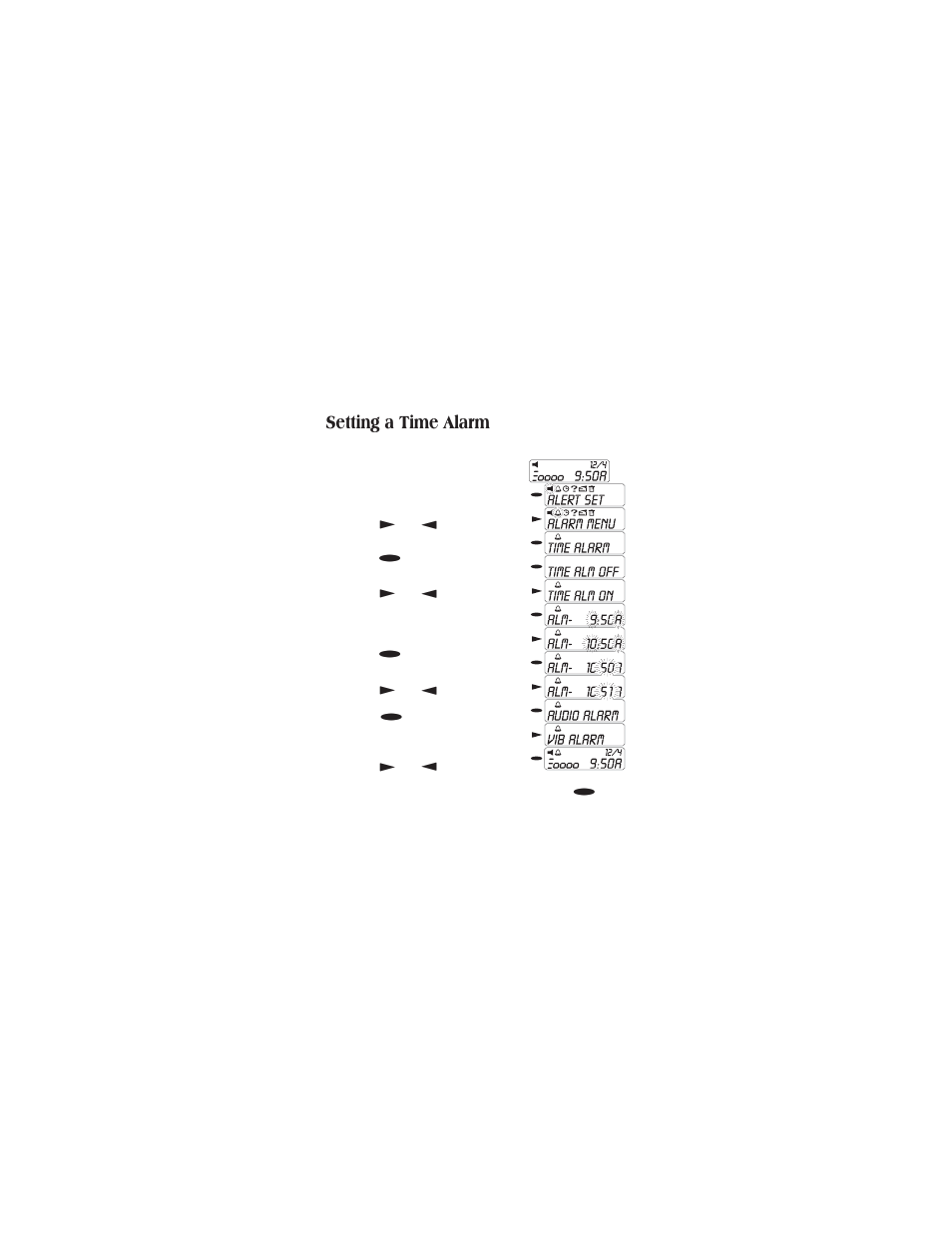 Choose and change options 17, Time stamp on or off 17, Setting a time alarm | Uniden CONTAQ 1 ALP 9080 User Manual | Page 17 / 37
