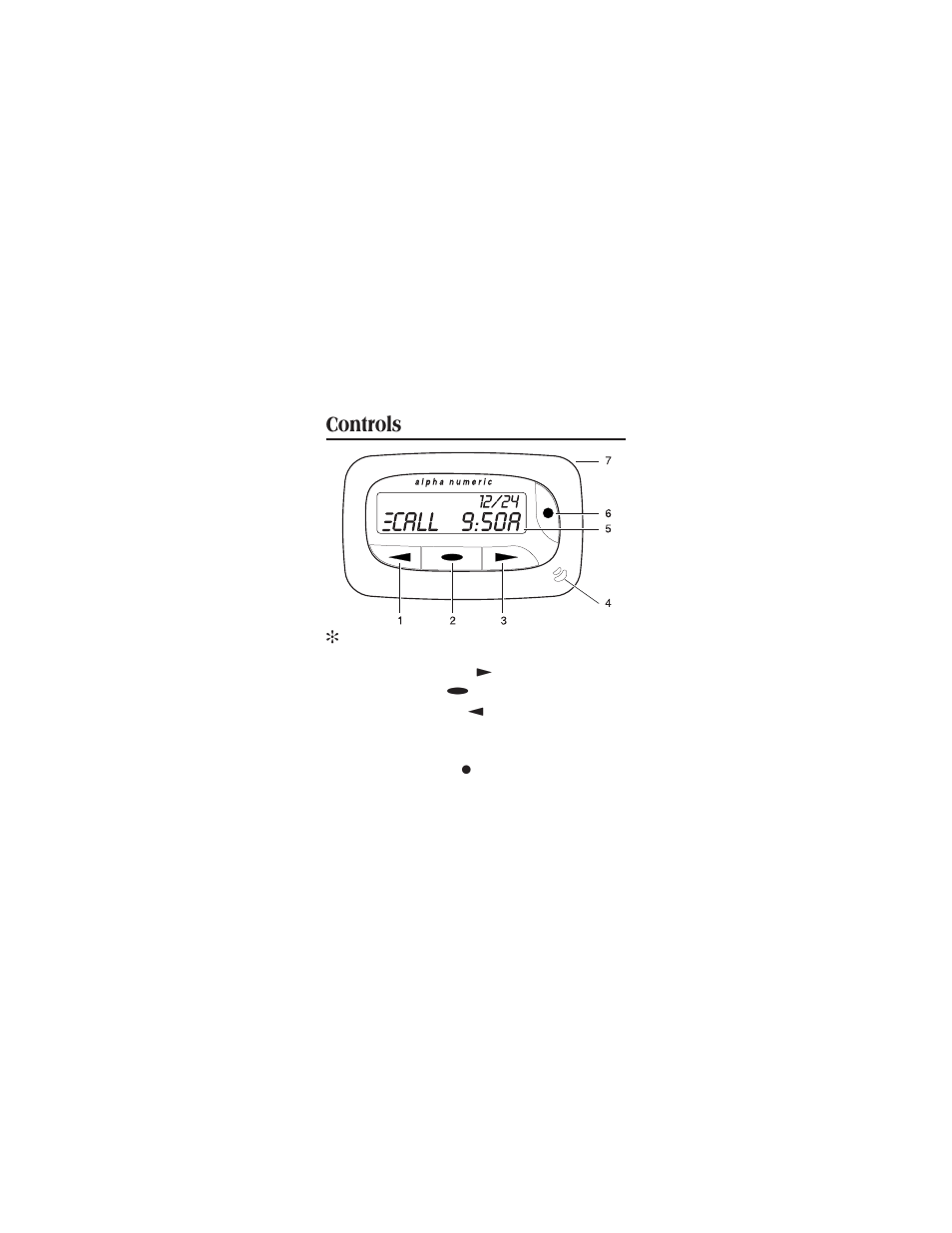 Belt clip/holster 6, Controls | Uniden CONTAQ 1 ALP 9080 User Manual | Page 6 / 37