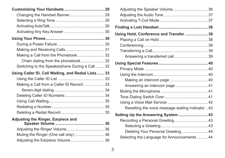 Uniden DECT1588 User Manual | Page 3 / 72