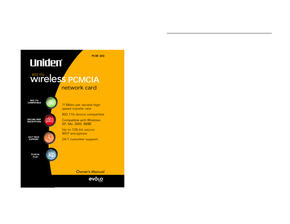 Uniden PCW300 User Manual | 29 pages