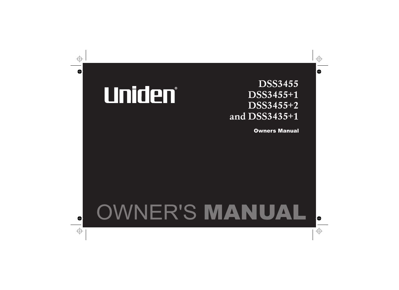 Uniden DSS3455+1 User Manual | 72 pages