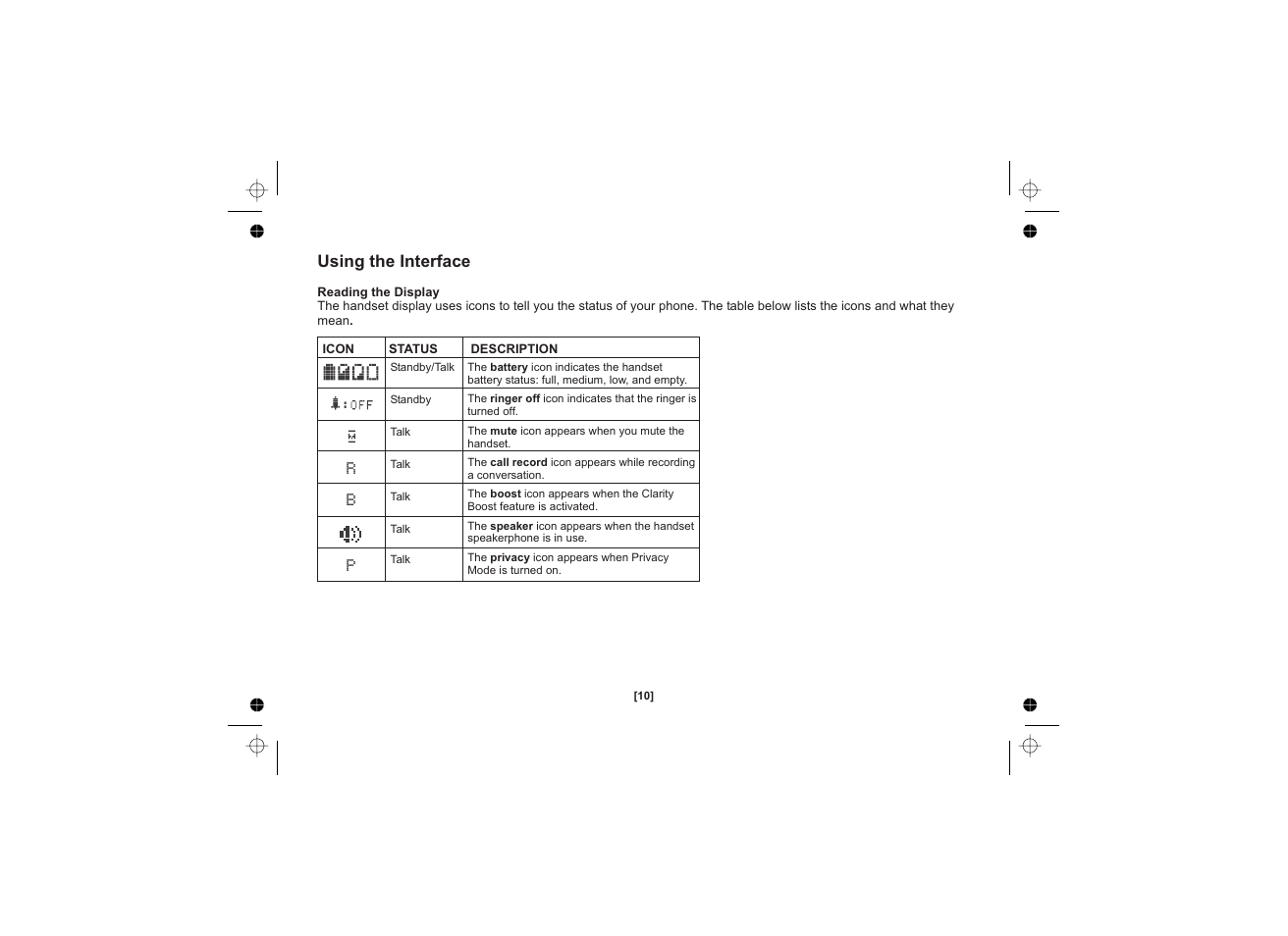 R b p using the interface | Uniden DSS3455+1 User Manual | Page 11 / 72