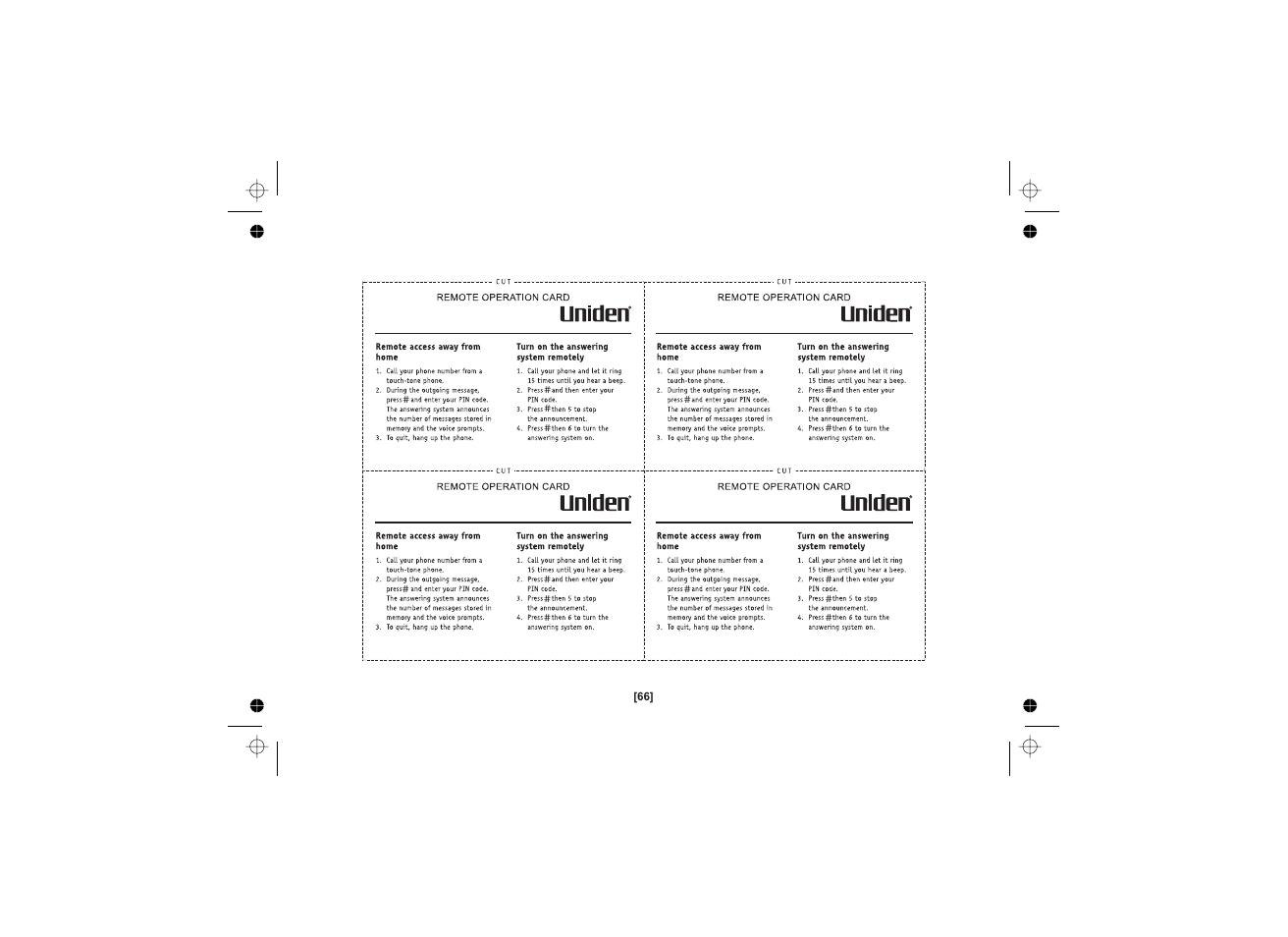 Uniden DSS3455+1 User Manual | Page 67 / 72