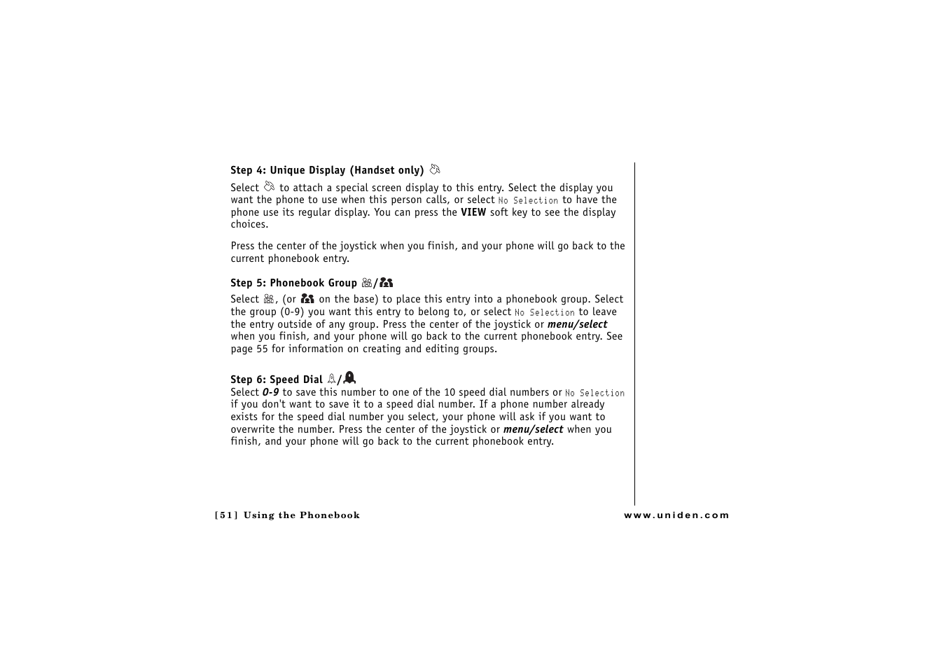 Uniden CLX475 User Manual | Page 52 / 92
