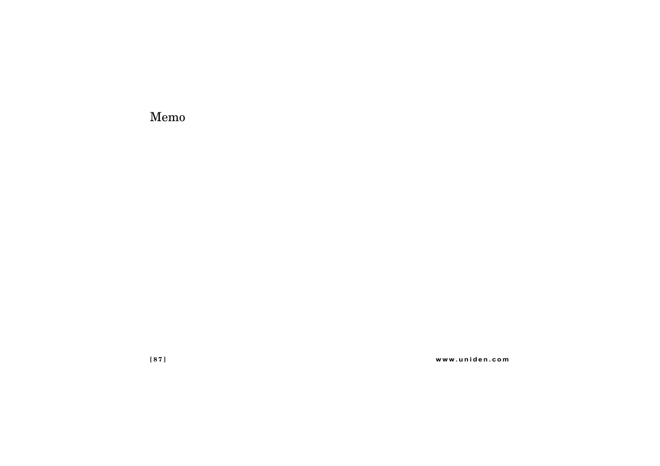 Uniden CLX475 User Manual | Page 88 / 92