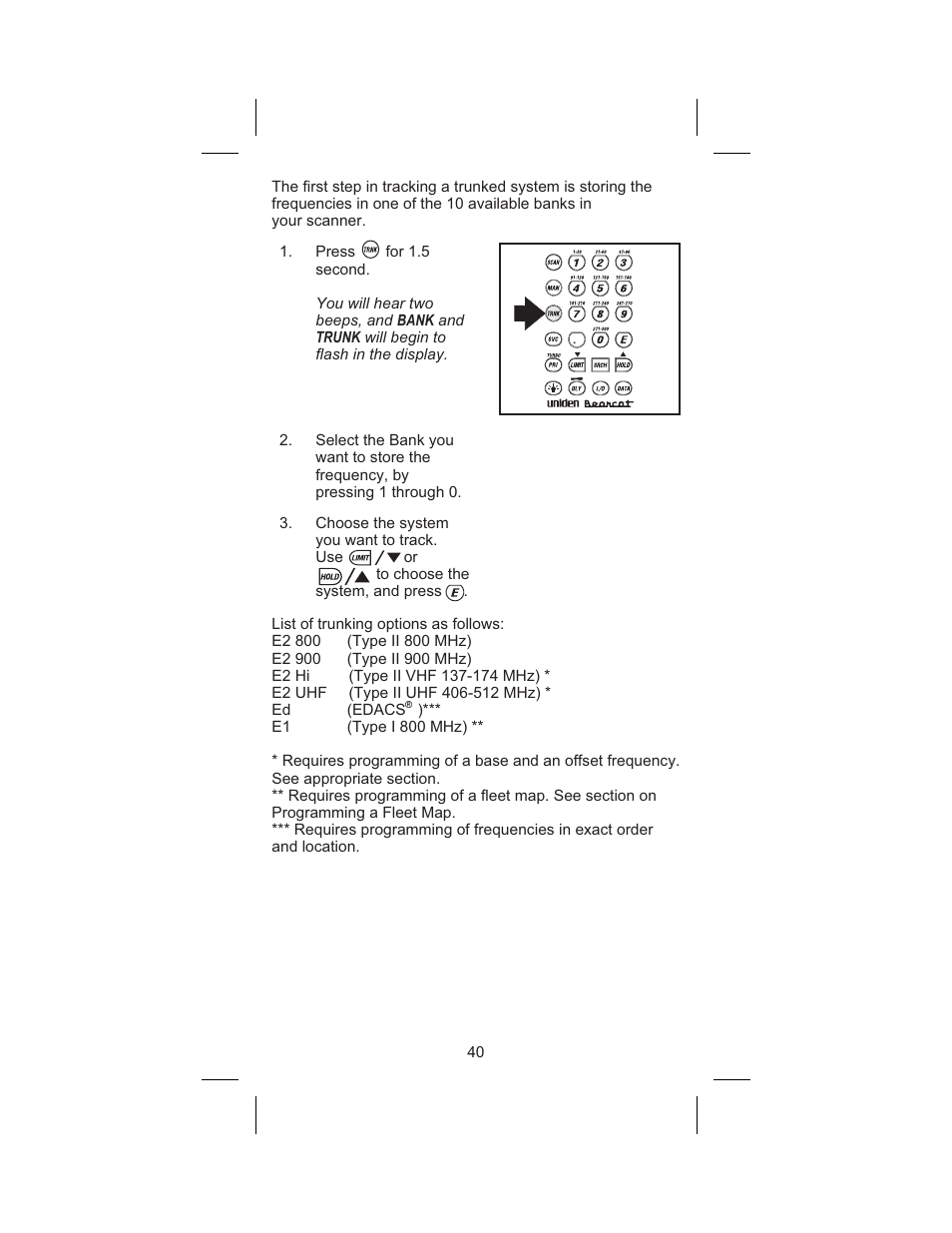 Uniden BC 245XLT User Manual | Page 40 / 90