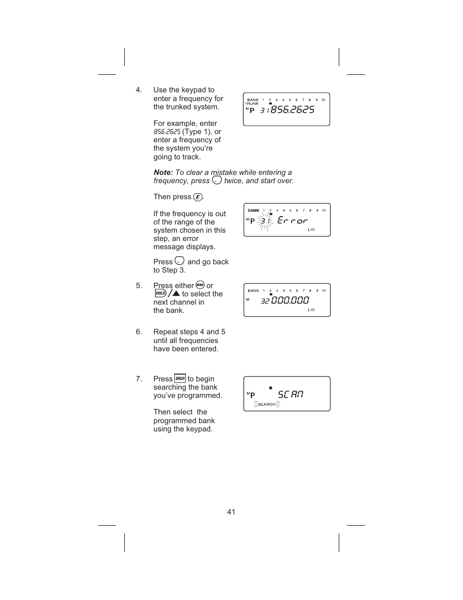 Uniden BC 245XLT User Manual | Page 41 / 90