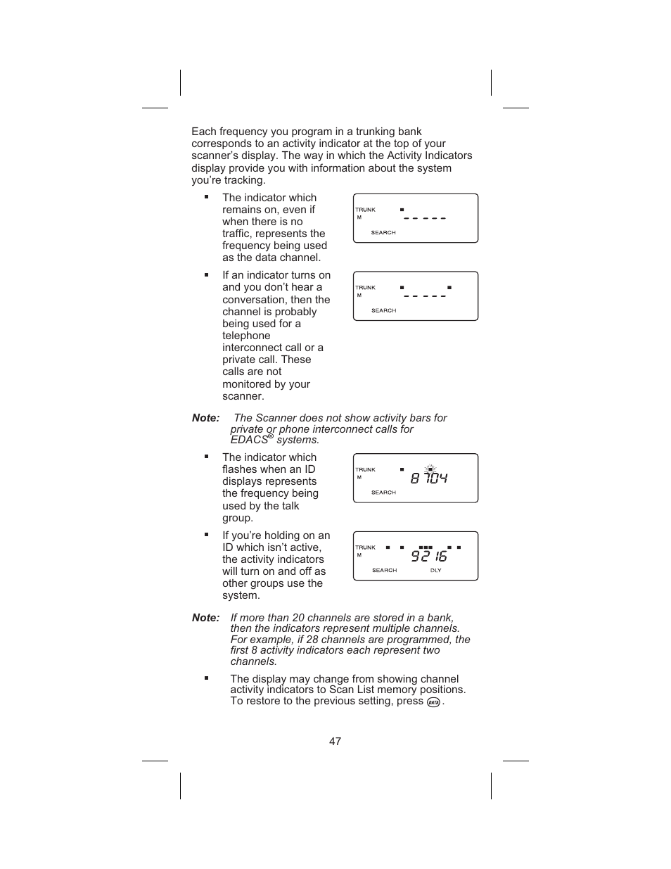 Uniden BC 245XLT User Manual | Page 47 / 90