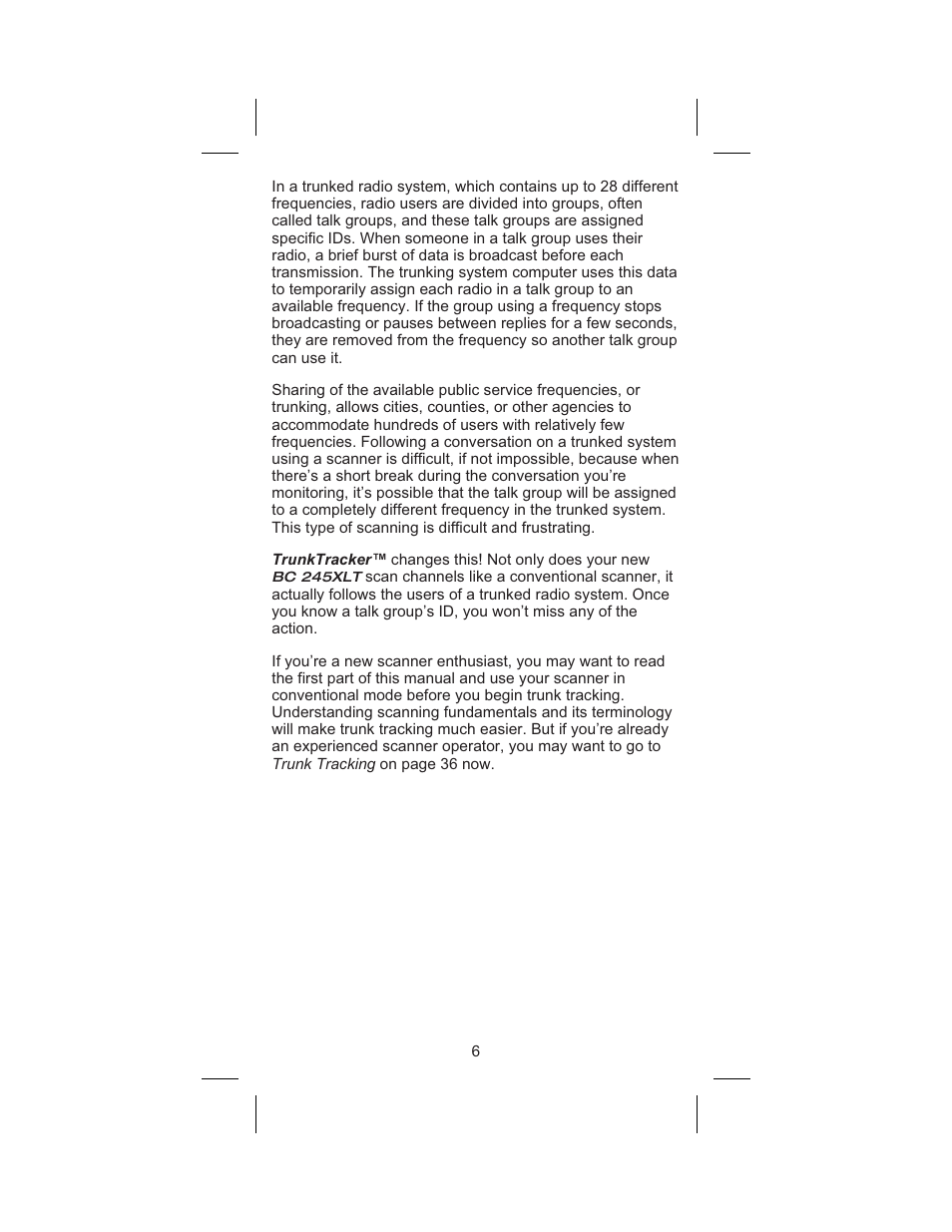 Uniden BC 245XLT User Manual | Page 6 / 90