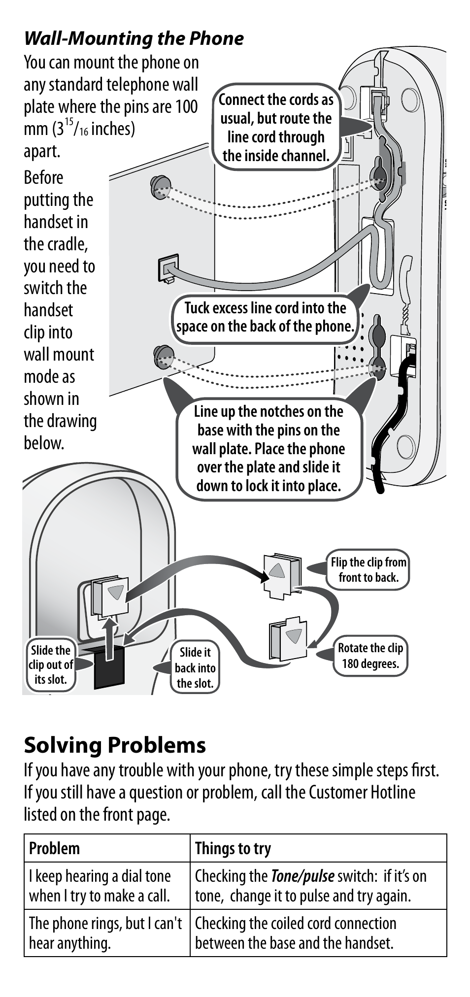 Solving problems | Uniden CEZ200 User Manual | Page 4 / 6