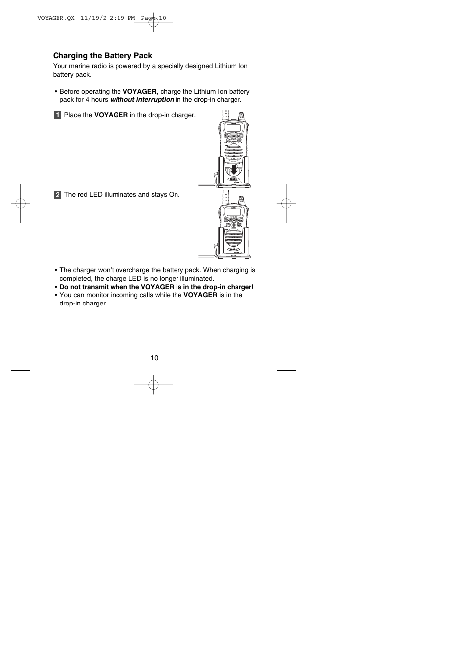 Uniden VOYAGER User Manual | Page 12 / 40