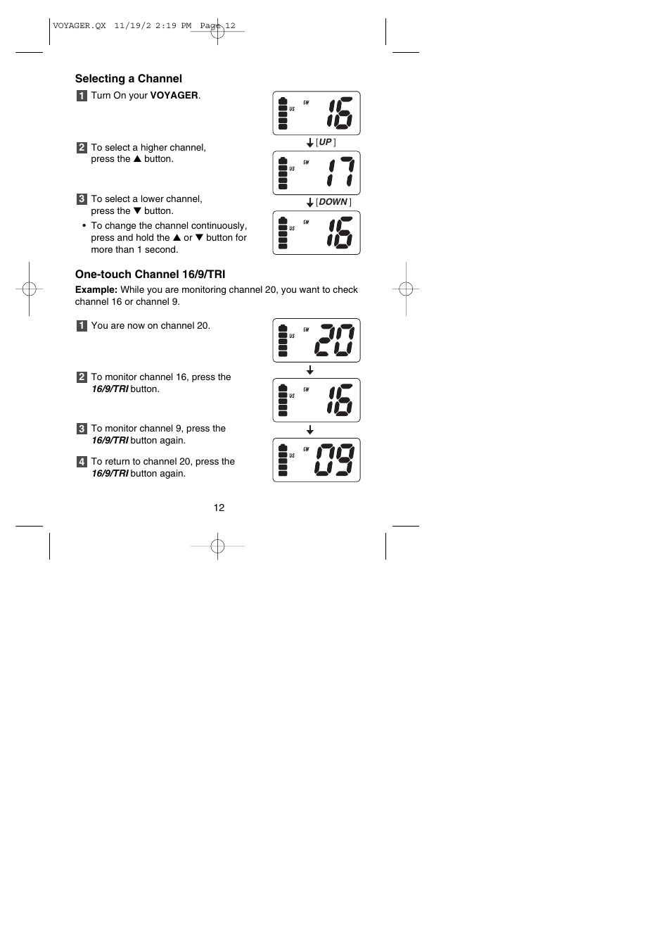 Uniden VOYAGER User Manual | Page 14 / 40