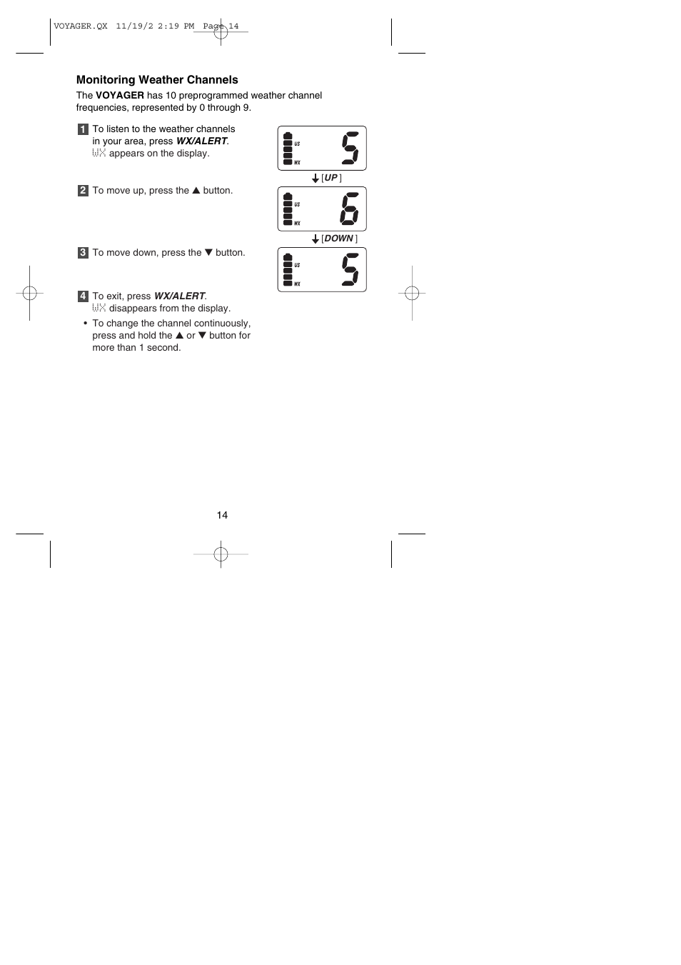 Uniden VOYAGER User Manual | Page 16 / 40