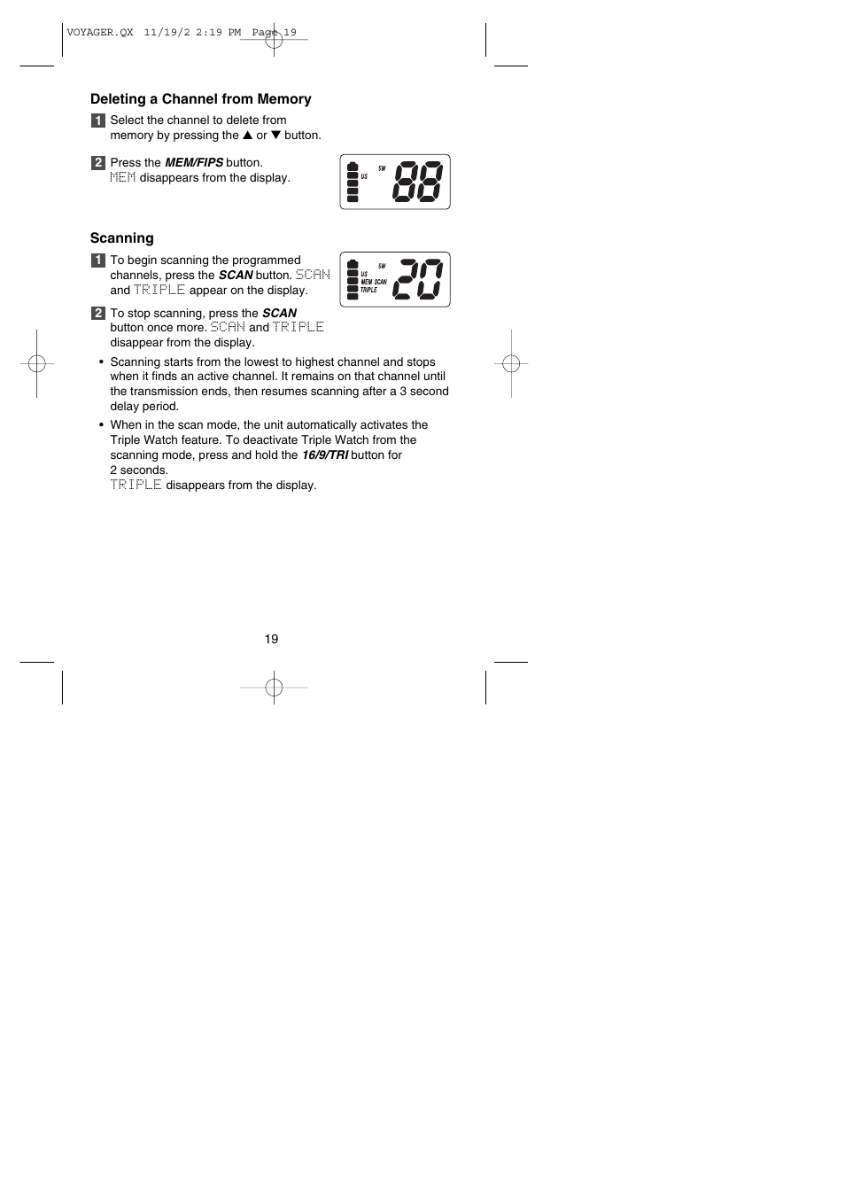Uniden VOYAGER User Manual | Page 21 / 40