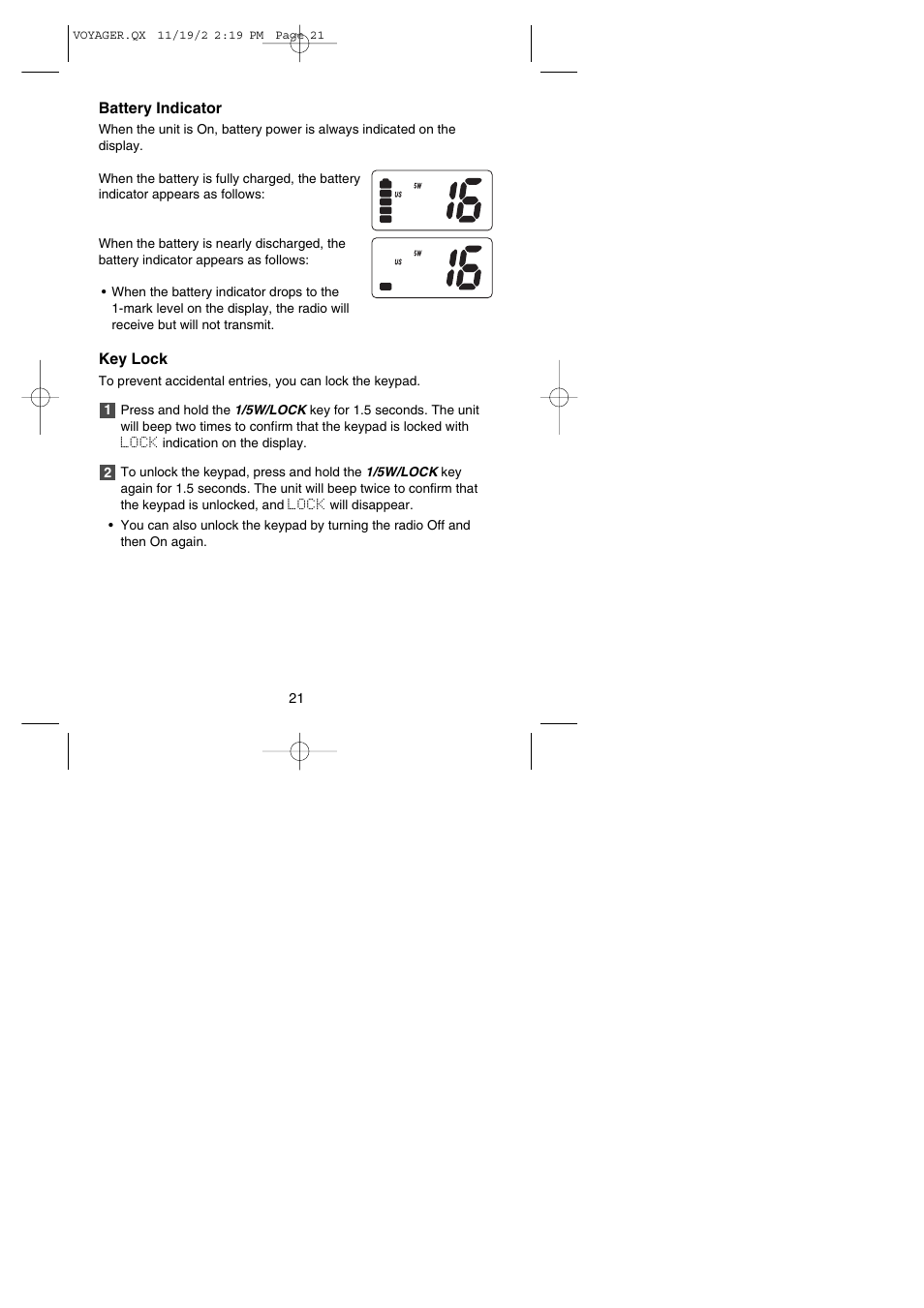 Uniden VOYAGER User Manual | Page 23 / 40