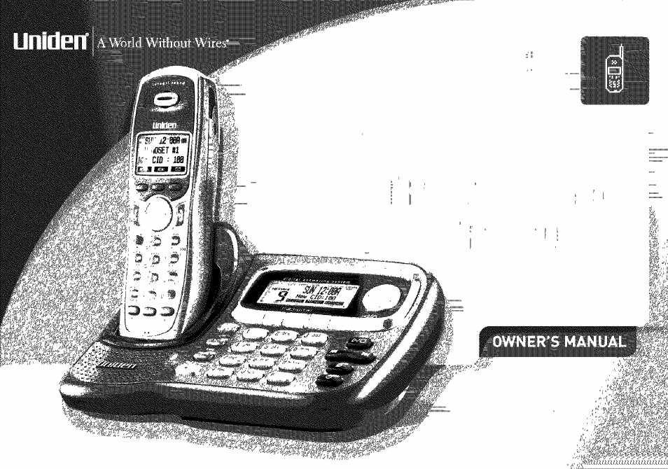 Uniden Cordless Telephone User Manual | 88 pages