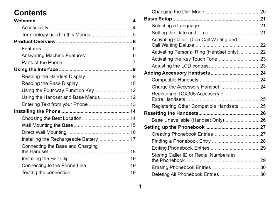 Uniden Cordless Telephone User Manual | Page 2 / 88