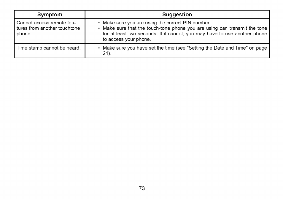 Uniden Cordless Telephone User Manual | Page 74 / 88