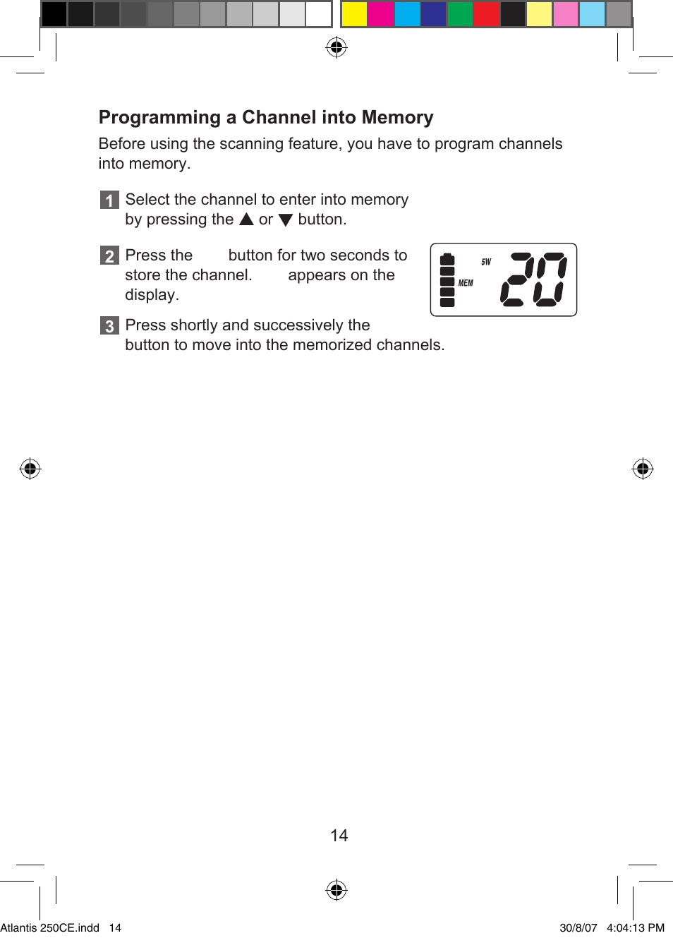 Uniden ATLANTIS 250 User Manual | Page 16 / 28