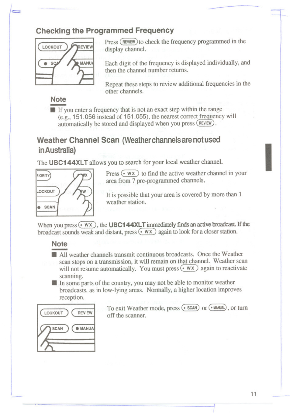 Uniden UBC144XLT User Manual | Page 13 / 20