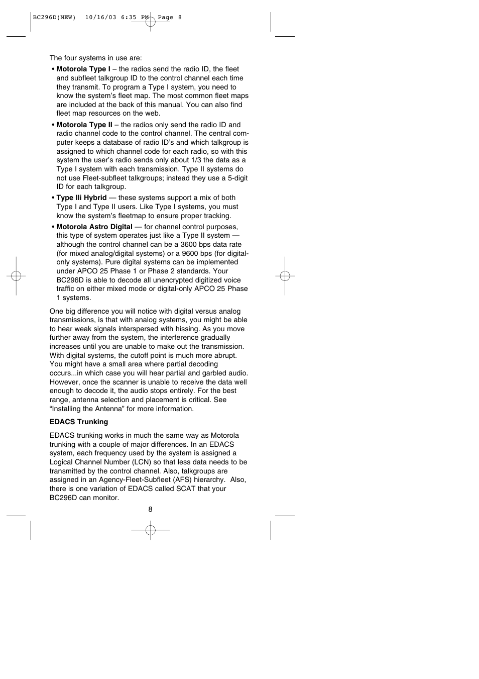 Uniden BC296D User Manual | Page 14 / 88