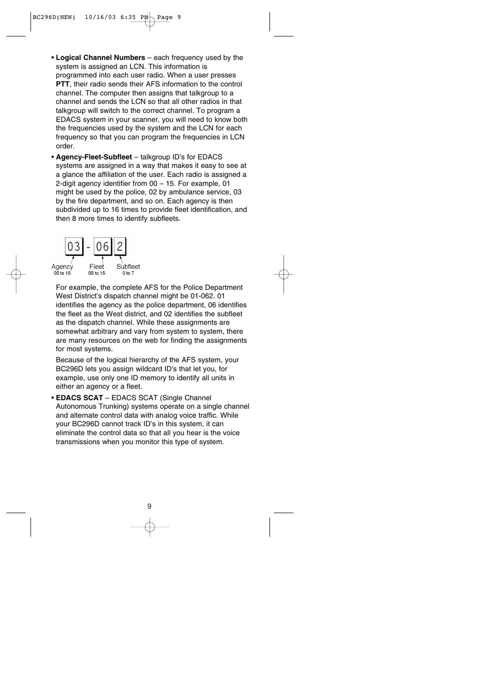 Uniden BC296D User Manual | Page 15 / 88