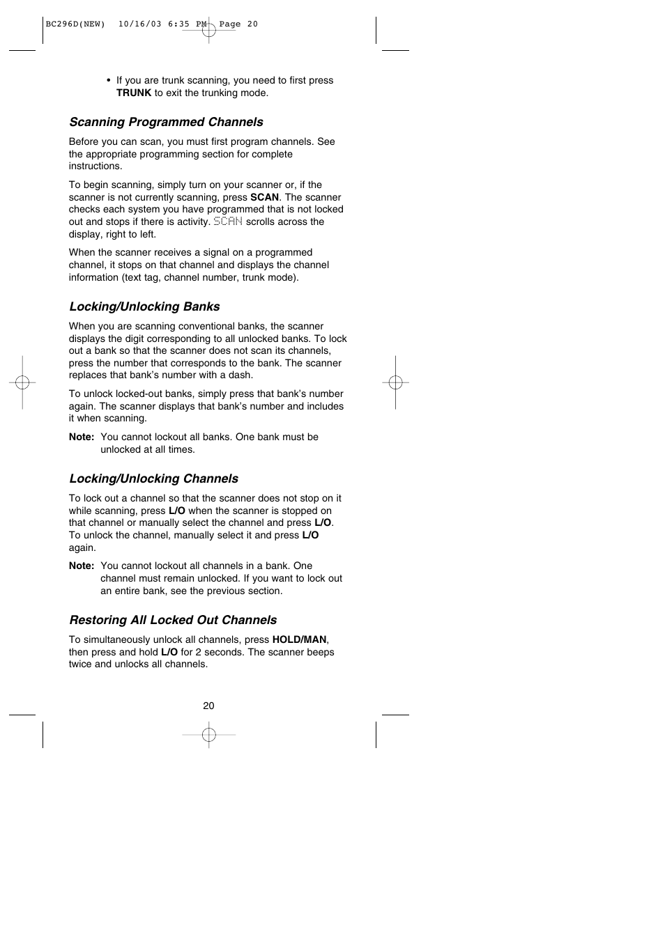 Uniden BC296D User Manual | Page 26 / 88