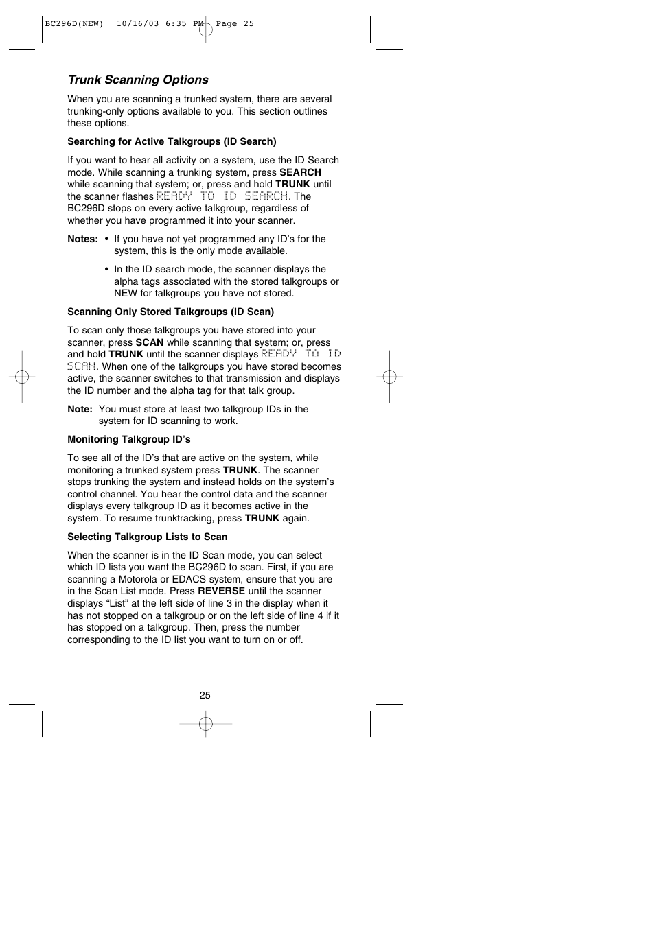 Uniden BC296D User Manual | Page 31 / 88