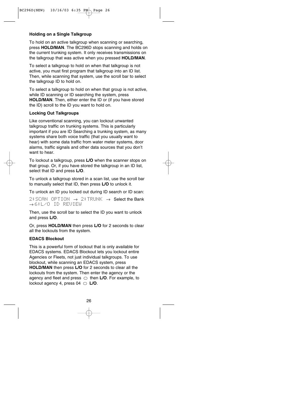 Uniden BC296D User Manual | Page 32 / 88