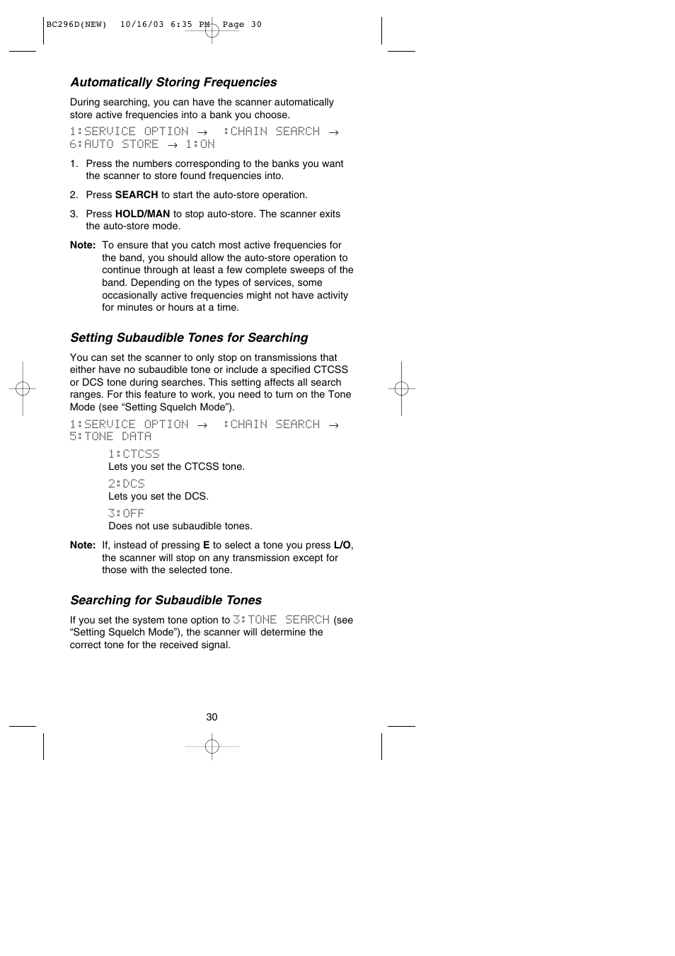 Uniden BC296D User Manual | Page 36 / 88