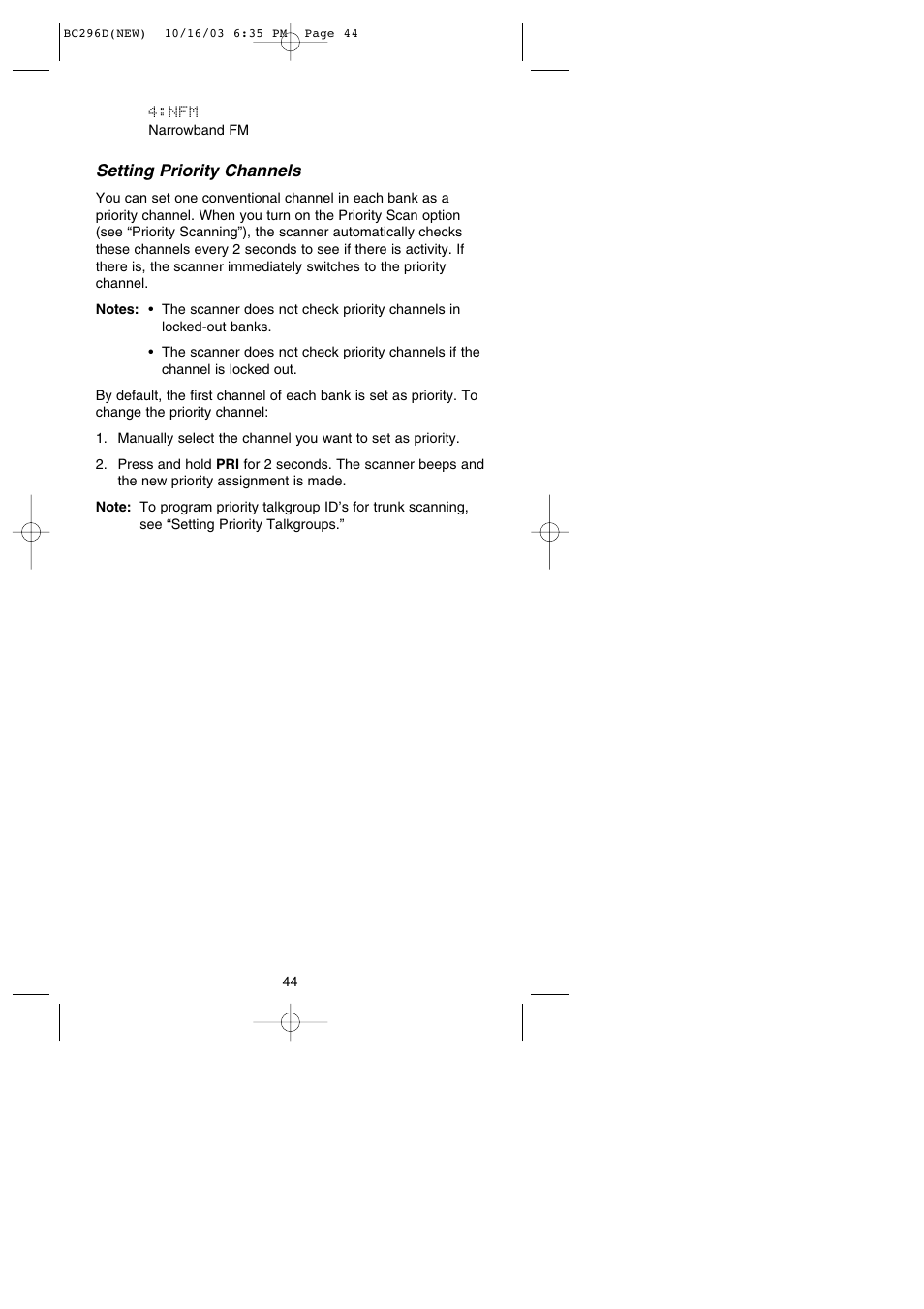 Uniden BC296D User Manual | Page 50 / 88