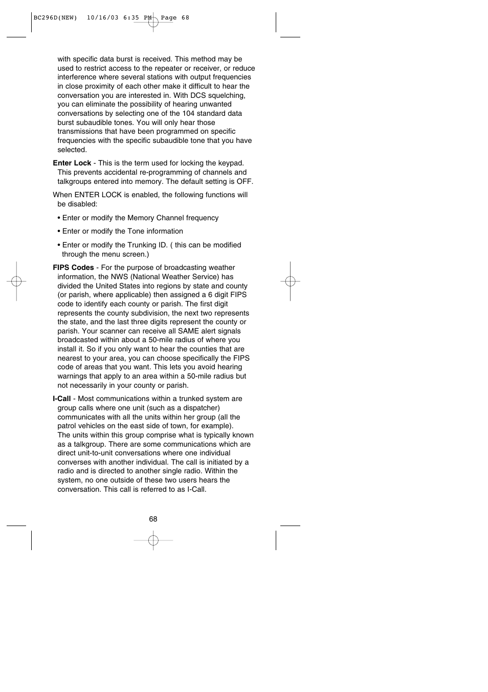 Uniden BC296D User Manual | Page 74 / 88