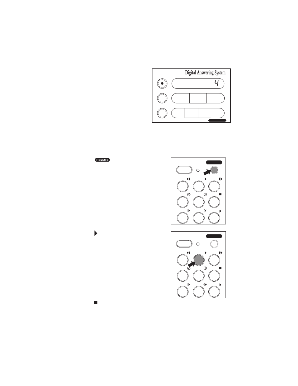 Playing a stored message 58, Playing a stored message, Digital answering system | Uniden XCA4500 User Manual | Page 58 / 90