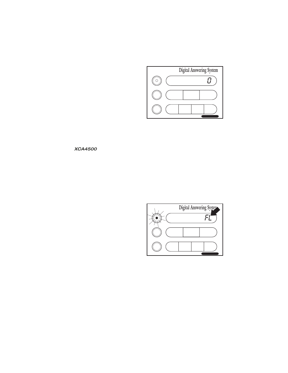Message full indication 71, Message full indication, Digital answering system | Uniden XCA4500 User Manual | Page 71 / 90