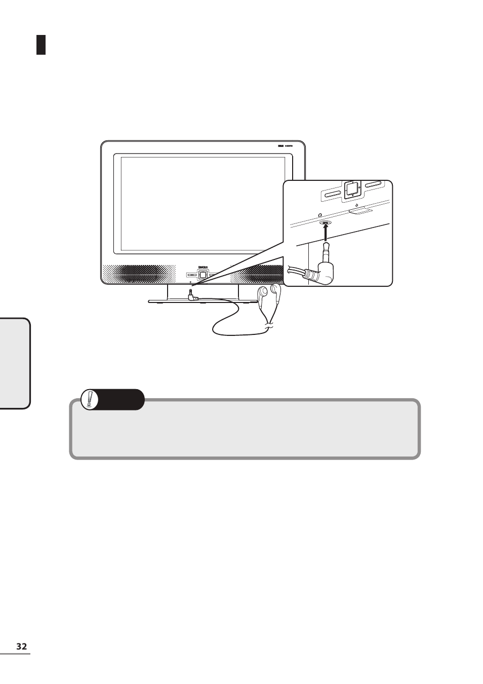 Enjoying tv with headphones | Uniden TL27WRA-B User Manual | Page 32 / 52