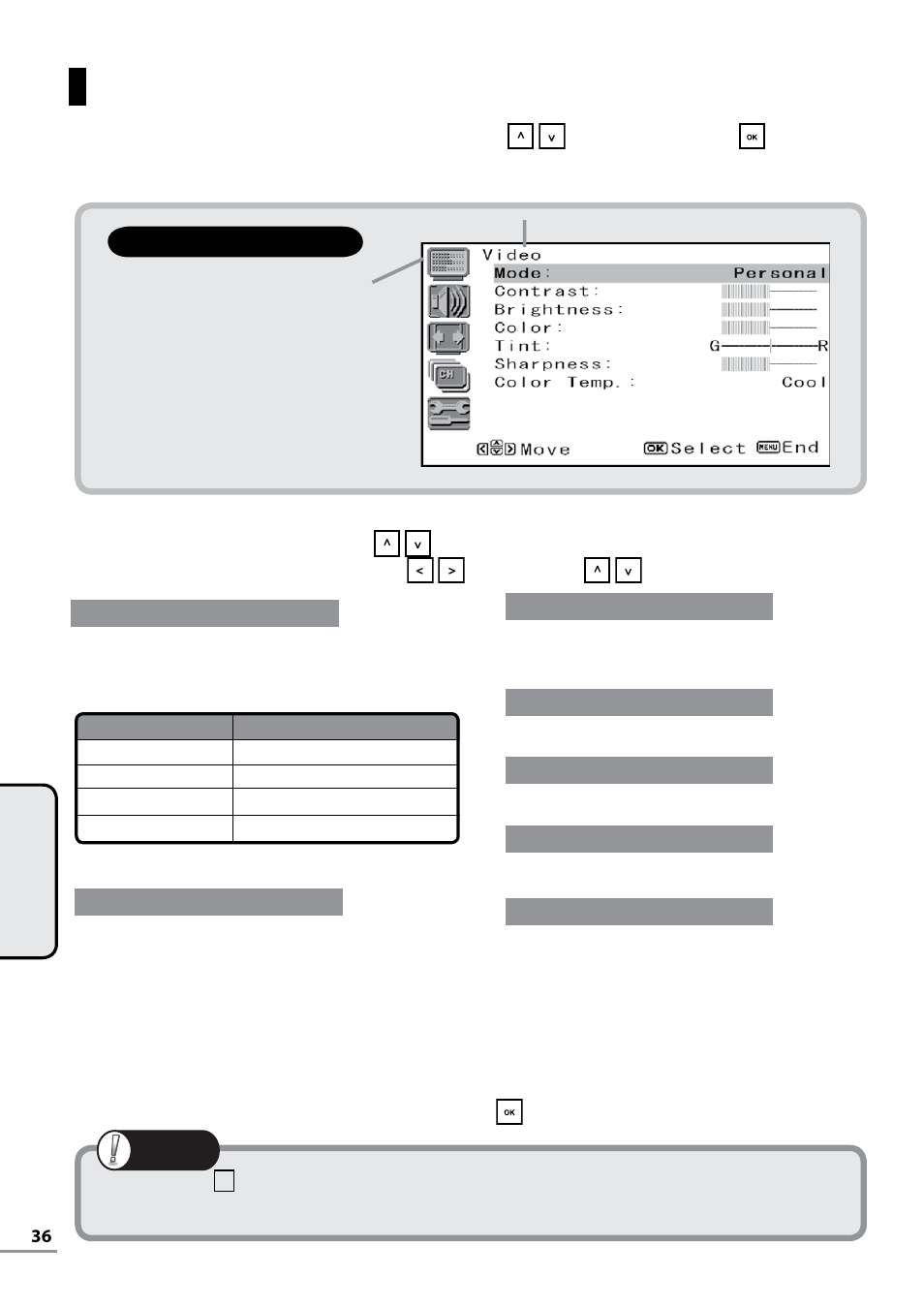 Video setup | Uniden TL27WRA-B User Manual | Page 36 / 52