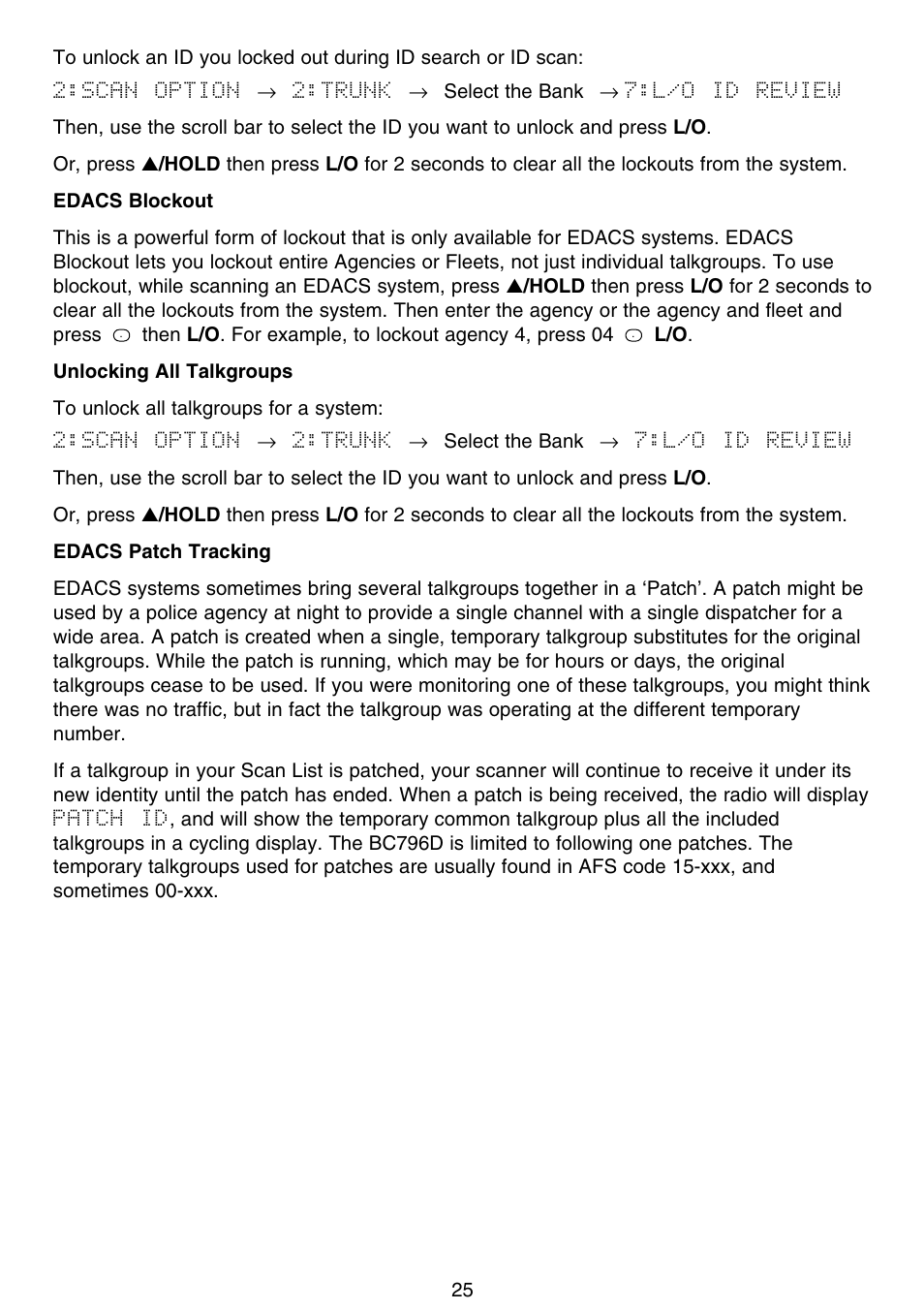 Uniden APCO 25 User Manual | Page 31 / 84