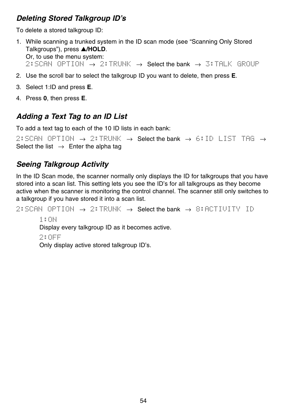 Uniden APCO 25 User Manual | Page 60 / 84