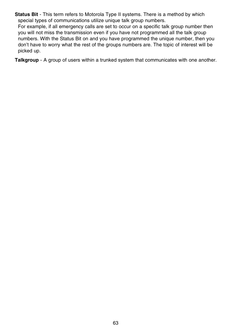 Uniden APCO 25 User Manual | Page 69 / 84