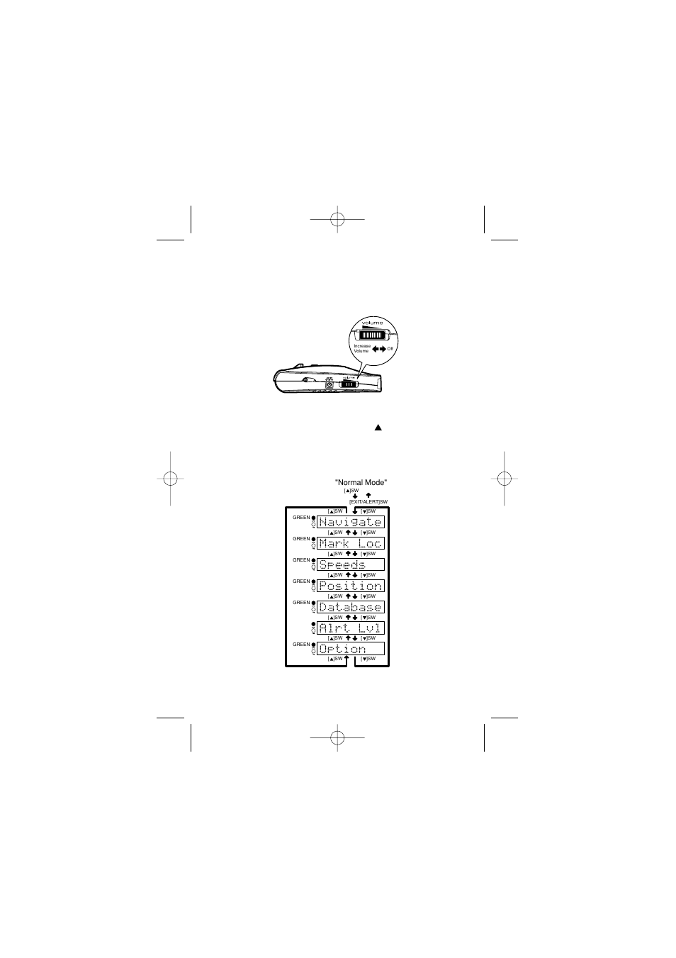 Volume control, Menu function | Uniden UNIDEN User Manual | Page 18 / 34