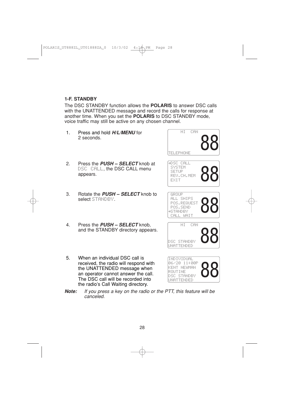 Uniden POLARIS User Manual | Page 31 / 76