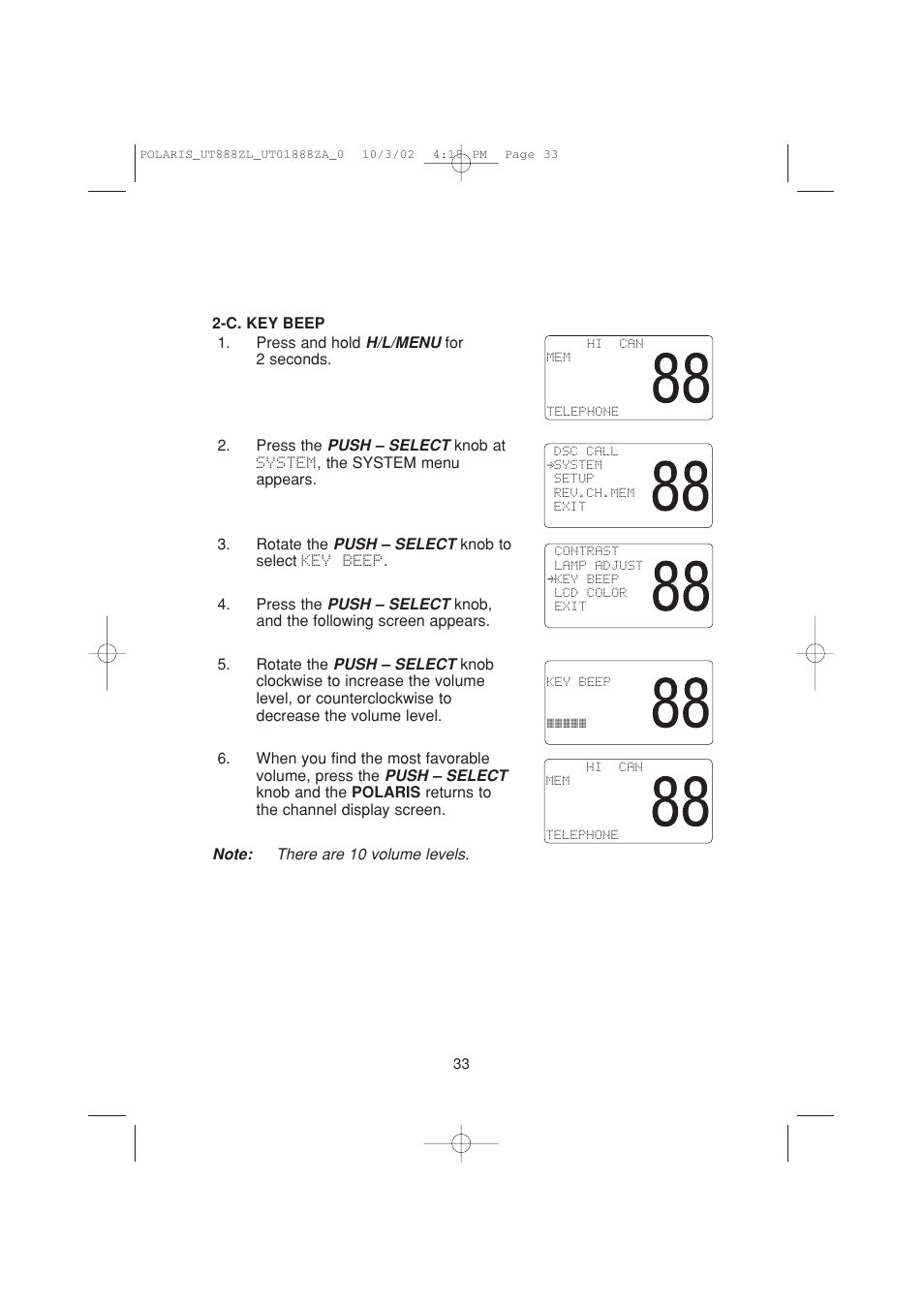 Uniden POLARIS User Manual | Page 36 / 76