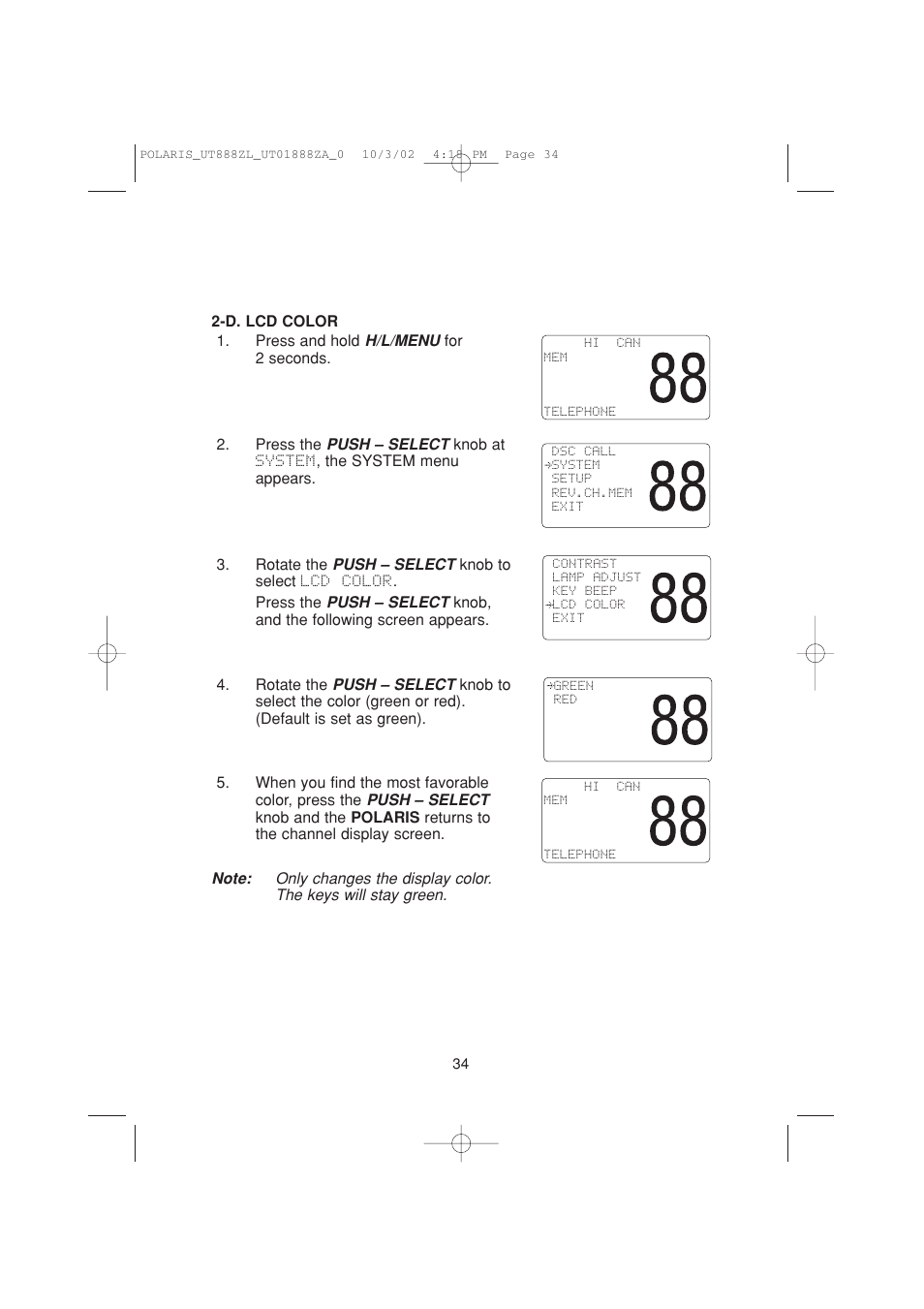 Uniden POLARIS User Manual | Page 37 / 76