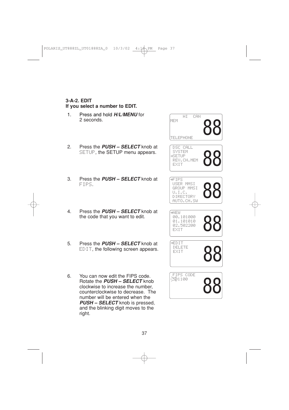 Uniden POLARIS User Manual | Page 40 / 76