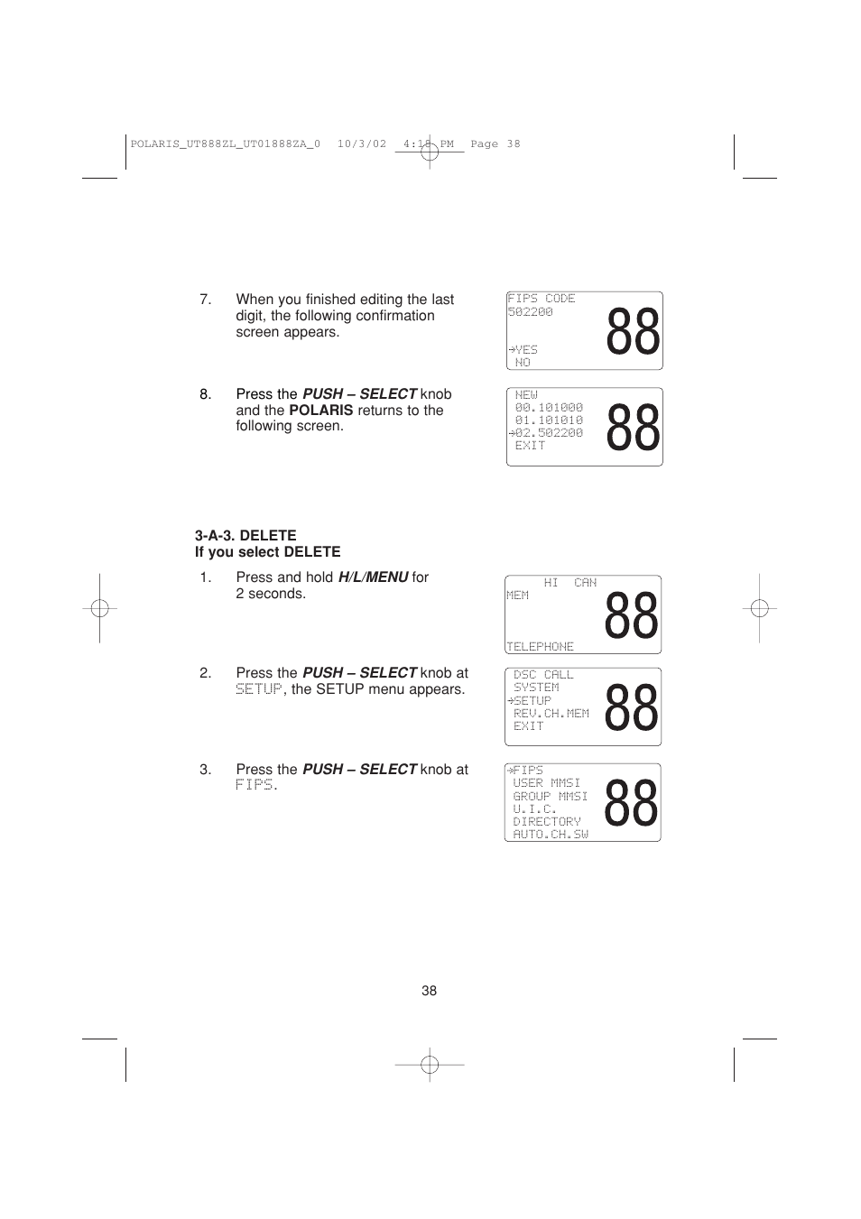 Uniden POLARIS User Manual | Page 41 / 76