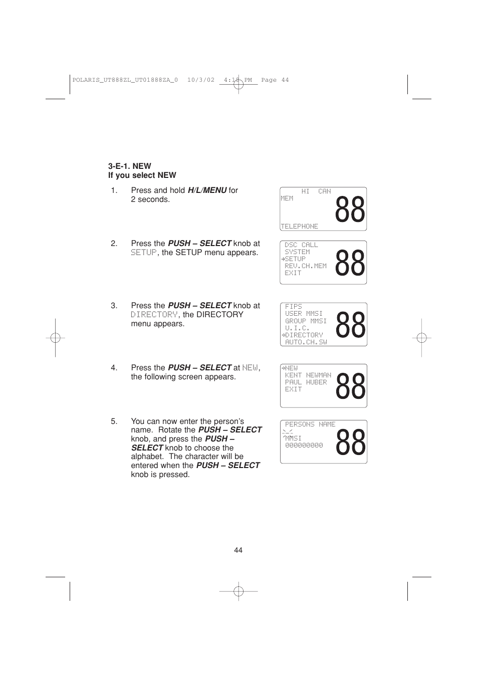 Uniden POLARIS User Manual | Page 47 / 76