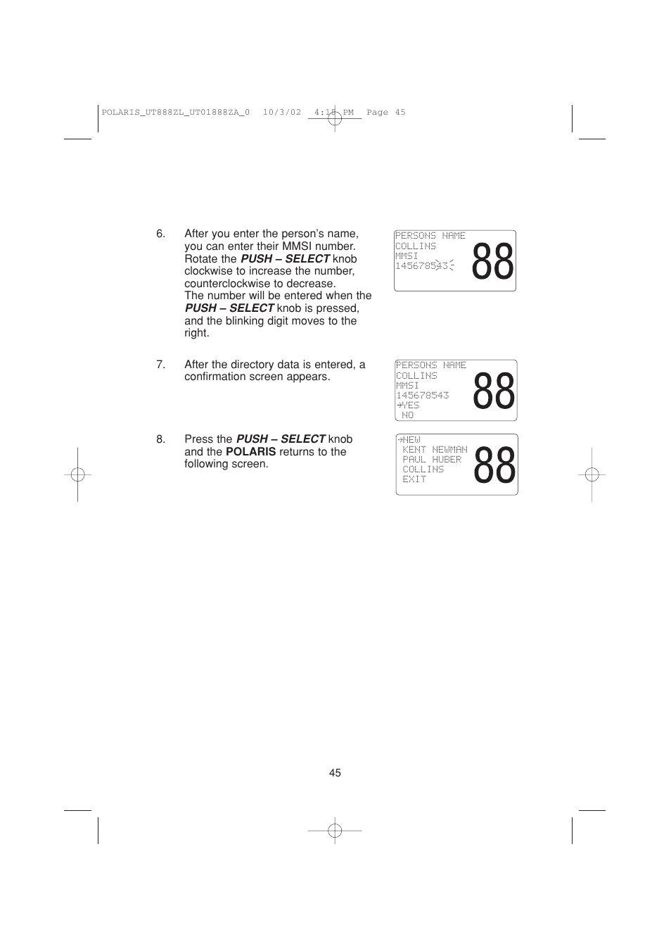 Uniden POLARIS User Manual | Page 48 / 76