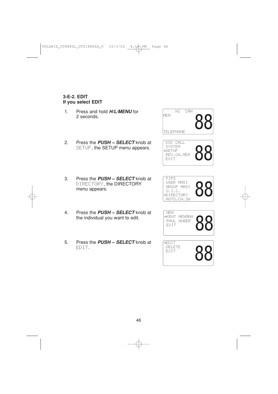 Uniden POLARIS User Manual | Page 49 / 76