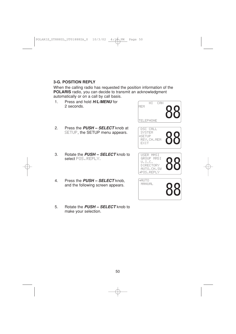 Uniden POLARIS User Manual | Page 53 / 76